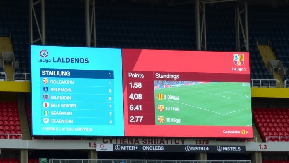 Poängställning i La Liga just nu